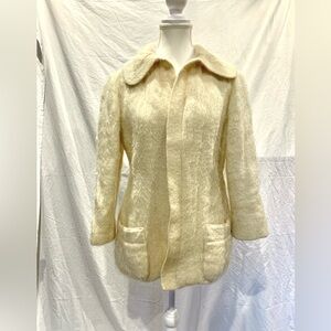 Vintage Mohair Cream Women's Jacket Classic Luxurious Fall